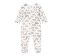 Petit Bateau A083S, Pigiama dormi bene Bimbo 0-24, Bianco Marshmallow/Multicolore, 3 mesi
