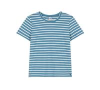Petit Bateau A08CR, Maglietta a maniche corte Donna, Blu Polochon/Bianco Avalanche, XL