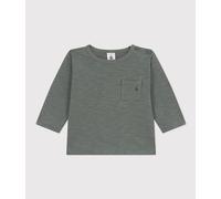 Petit Bateau A08EZ, Maglietta a maniche lunghe Bimbo 0-24, Verde Thuya, 18 mesi