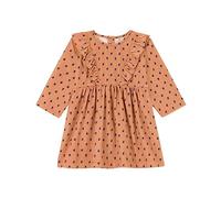 Petit Bateau A08PV, Abito a maniche lunghe Bimba 0-24, Rosa Sienna/Multicolore, 18 mesi