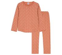 Petit Bateau A0911, Pigiama Bambine e ragazze, Rosa Sienna/Bianco Marshmallow, 10 anni