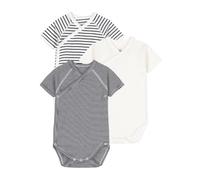 Petit Bateau A097H, Body neonato manica corta Unisex - Bimbi 0-24, Variante 1, 3 mesi