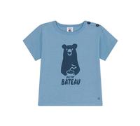Petit Bateau A098F, Maglietta a maniche corte Bimbo 0-24, Blu Azul, 3 mesi