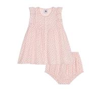Petit Bateau A09K7 Vestito + Bloomer, Valanga/Panty, 6 Mesi (Pacco da 2) Bimba