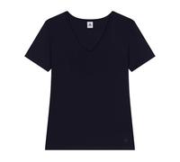 T-shirt L'Iconique, scollo a V, maniche corte Blu L Tinta unita
