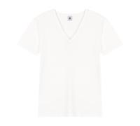 Petit Bateau - T-shirt l'iconique manches courtes col V Bianco - Abbigliamento XS Bianco