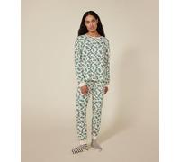 Petit Bateau A0B5P Pigiama A Maniche Lunghe Donna Valanga/Multico XS