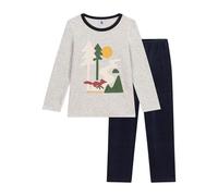 Petit Bateau A0BHD Pigiama A Maniche Lunghe Bambino Smoking/Multico 5 Anni