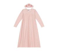 Petit Bateau A0BJ5 Camicia Da Notte A Maniche Lunghe E Tiara Bambina Saline/Rosewood 4 Anni