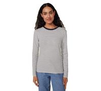 Petit Bateau A0bll Maglietta A Maniche Lunghe, Bianco/Blu, XL Donna