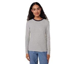 Petit Bateau A0bll, Maglietta A Maniche Lunghe Donna, Bianco/Blu, S