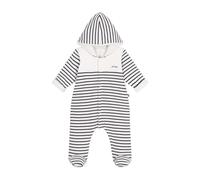 Petit Bateau A0cg4 Tuta Lunga, Bianco/Blu, 0-3 Mesi Unisex-Bimbi