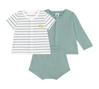 Petit Bateau A0cgd, Set Da 3 Pezzi Unisex - Bimbi 0-24, Verde/Multicolore, 3 mesi