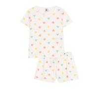Petit Bateau A0cjz Pyjacourt, Bianco/Multicolore, 4 Anni Bambina