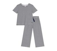 Petit Bateau A0ck1 Pigiama, Blu/Bianco, 2 Anni Bambina