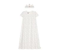 Petit Bateau A0cly Camicia da Notte E Tiara, Bianco/Multicolore, 10 Anni Bambina
