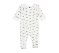 Petit Bateau A0cn7, Dormi Bene. Zip Unisex - Bimbi 0-24, Bianco/Multicolore, 3 mesi