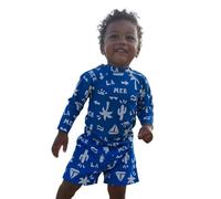 Petit Bateau A0ctu, T-Shirt Anti-UV A Manica Lunga Bimbo 0-24, Porcellana/Malvavisco, 24 Mesi