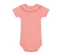 Petit Bateau A0cw5 Body A Maniche Corte con Colletto, Arancione, 3 Mesi Bimba
