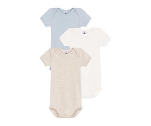 Petit Bateau A0cwy Noi Body A Maniche Corte Unisex - Bimbi 0-24 (Pacco da 3)