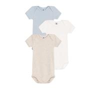 Petit Bateau A0cwy Noi Body A Maniche Corte, Variante 1, 3 Mesi (Pacco da 3) Unisex-Bimbi
