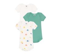 Petit Bateau A0cx6 Noi Body A Maniche Corte, Variante 1, 12 Mesi (Pacco da 3) Unisex-Bimbi