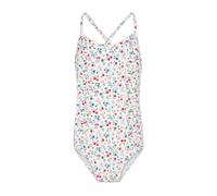 Petit Bateau A0cxq Costume da Bagno 1 Pezzo, Bianco/Multicolore, 10 Anni Bambina