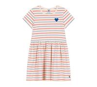 Petit Bateau A0cy2, Abito A Maniche Corte Bambina, Ecrù/Multicolore, 4 Anni