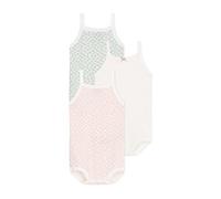 Petit Bateau A0czf, Body Con Spalline Bimba 0-24, Variante 1, 6 mesi (pacco da 3)
