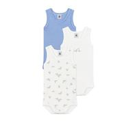 Petit Bateau A0czj Body Senza Maniche, Variante 1, 3 Mesi (Pacco da 3) Bimbo