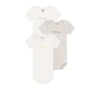 Petit Bateau A0czq Noi Body A Maniche Corte, Variante 1, 6 Mesi (Pacco da 3) Unisex-Bimbi