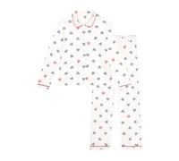 Petit Bateau A0d1c Pigiama, Bianco/Multicolore, L Donna
