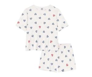 Petit Bateau A0d1e, Pyjacourt Donna, Bianco/Multicolore, XS