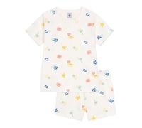 Petit Bateau A0d53 Pyjacourt, Bianco/Multicolore, 12 Anni Bambina