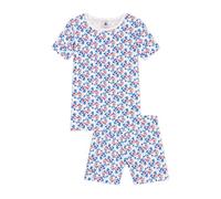 Petit Bateau A0d6u, Pyjacourt Bambina, Bianco/Multicolore, 4 Anni