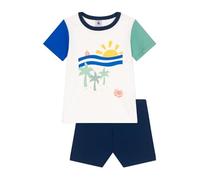 Petit Bateau A0d76, Pyjacourt Bambino, Bianco/Multicolore, 3 Anni