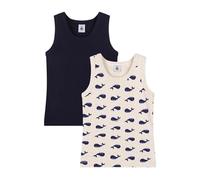 Petit Bateau A0dag, Canotte Bambino, Variante 1, 8 Anni (Pacco da 2)