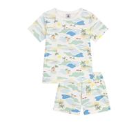 Petit Bateau A0dcs Pyjacourt, Bianco/Multicolore, 4 Anni Bambino