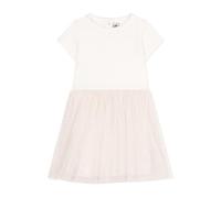 Petit Bateau A0dip, Abito A Maniche Corte Bambina, Bianco/Rame, 6 Anni