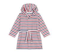 Petit Bateau Accappatoio Bambino in Spugna Cotone a Righe, Marshmallow/Multico, 10-12 Anni