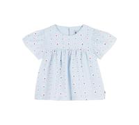 Petit Bateau Camicetta Bambino in Popeline di Cotone Manica Corta Stampata, Freschezza/Multico, 6 Anni