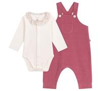 Petit Bateau Ensemble Salopette Et Body Bébé En Coton Avec Col Uni Apparel Unisex - Bimbi 0-24 (Pacco da 1)