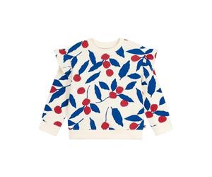 Petit Bateau Felpa Bambino in Cotone Stampato, Milk/Multico, 6 Anni
