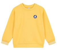 Petit Bateau Felpa Bambino in Cotone Tinta Unita 4 Anni Giallo