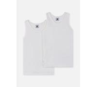 Petit Bateau - Lot de 2 Débardeurs Blancs Bianco - Abbigliamento 10A Bianco