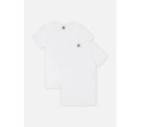 Petit Bateau - Lot de 2 Tee-Shirts Manches Courtes Fille Bianco - Abbigliamento 14A Bianco