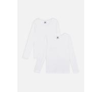 Petit Bateau - Lot de 2 Tee-Shirts Manches Longues Fill Bianco - Abbigliamento 6A Bianco