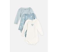 Petit Bateau - Lot de 3 bodies Manches Longues A0FNR Multicolore - Abbigliamento 36M Multicolore