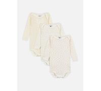 Petit Bateau - Lot de 3 Bodies Manches Longues Cœur de Multicolore - Abbigliamento 12M Multicolore