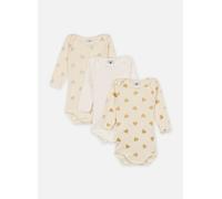 Petit Bateau - Lot de 3 Bodies Manches Longues Noël Bianco - Abbigliamento 12M Bianco
